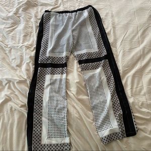 PJK Patterson J. Kincaid Black, Beige, and Cream Lightweight Dotted Pants